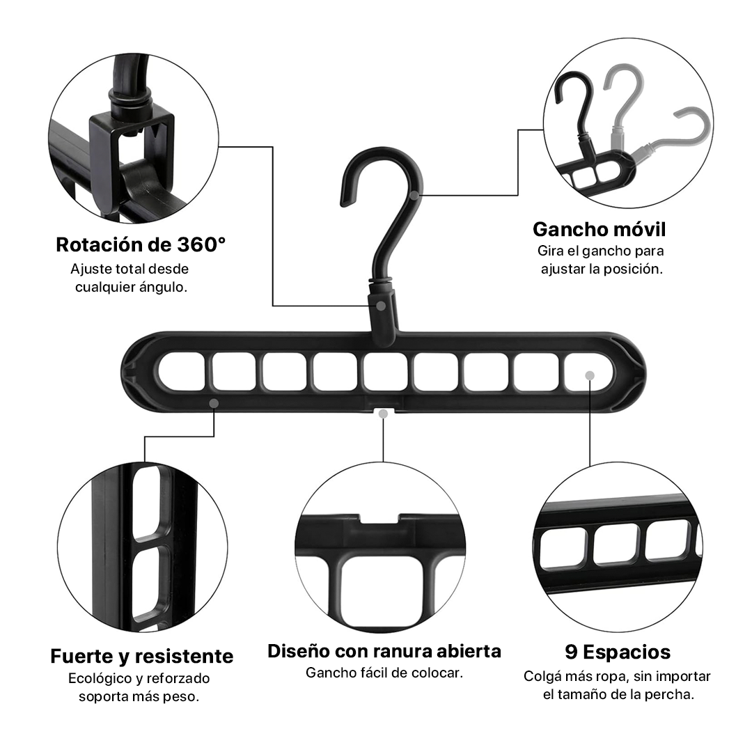 Percha Mágica 9 en 1