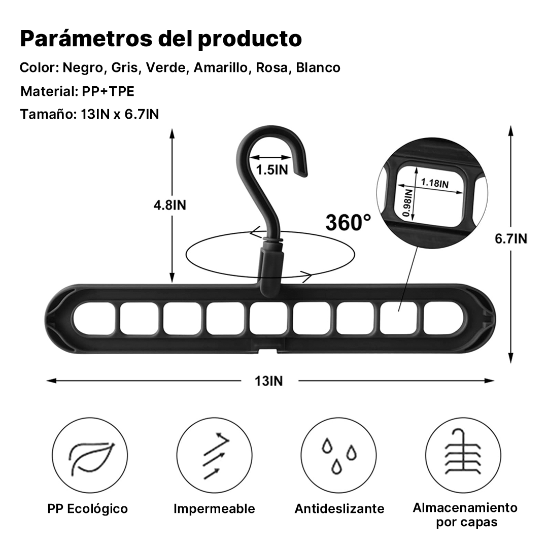 Percha Mágica 9 en 1