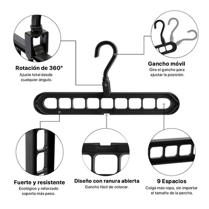 Percha Mágica 9 en 1